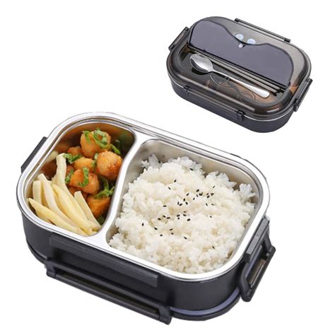 stainless steel insulated 2 tier bento lunch box|insulated stainless steel lunch box.